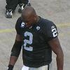 Oakland Raiders quarterback JaMarcus Russell on the sidelines during a home game against the Atlanta Falcons.  The Falcons won 24-0.