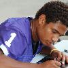 Josh Freeman at the Kansas State fan appreciation day in 2007.