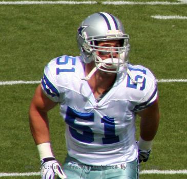 Keith Brooking, a player on the Dallas Cowboys American football team.