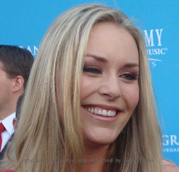 Lindsey Vonn at the 45th Annual Academy of Country Music Awards.