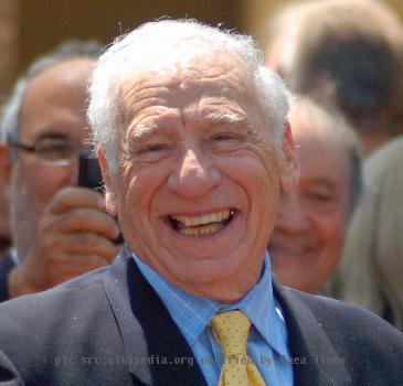 Mel Brooks attending a ceremony to receive a star on the Hollywood Walk of Fame.