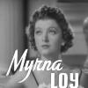 Cropped screenshot of Myrna Loy from the trailer for the film