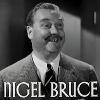 Cropped screenshot of Nigel Bruce from the trailer for the film