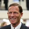 Connecticut Attorney General Richard Blumenthal, at the ribbon cutting ceremony for the re-opening of the main branch of the West Hartford Public Library