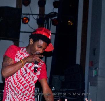 Shwayze performing in concert