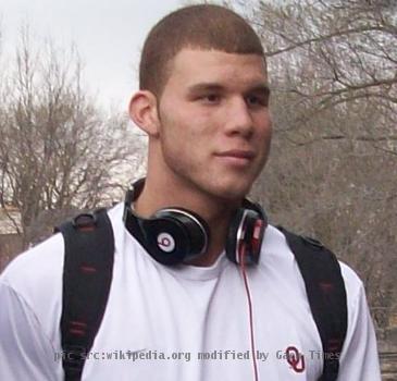 Blake Griffin, basketball player for the Oklahoma Sooners men