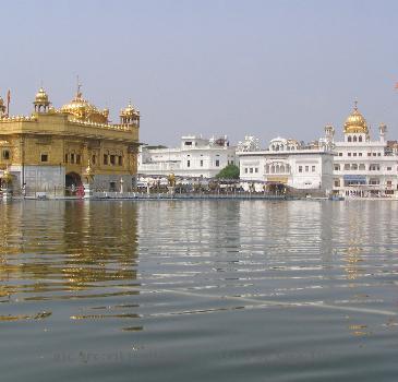 Golden Temple (main building) Complex with Akal Takht Sahib.