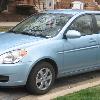 2006-2008 Hyundai Accent photographed in USA.