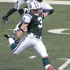 New York Jets kicker Jay Feely in action in the game against the St. Louis Rams on November 9, 2008.