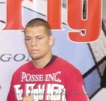 Nate Diaz at the first UFC Fan Expo in Las Vegas, NV