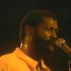 A picture of Teddy Pendergrass during a concert in 1979, performing the song "Only You".