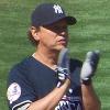 Crystal at the 2008 All Stars and Legends Softball game at Yankee Stadium