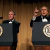 Photo of President George W. Bush and Steve Bridges at 2006 White House Correspondents Dinner.