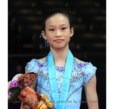 Christina Gao(bronze) at the 2009-2010 Junior Grand Prix Final.