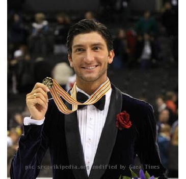 Evan Lysacek (USA) during the men