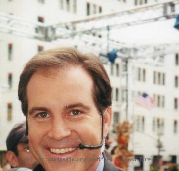 Jim Nantz, taken by me outside outdoor set of