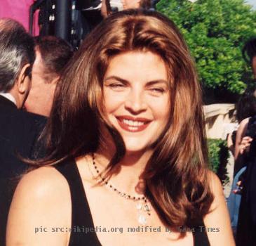 Kirstie Alley on the red carpet at the Emmys