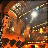 A view of a section of seating in the wPasadena Playhouse, a historic building in Pasadena, California.