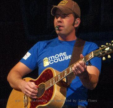 Rodney Atkins performing in Columbus, OH on December 1, 2007 during Brad Paisley