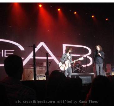 American band The Cab playing at Utah