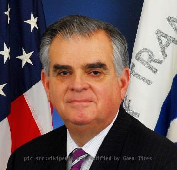 Official portrait of United States Secretary of Department of Transportation Ray LaHood.