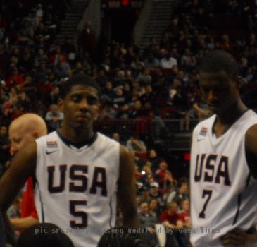 Harrison Barnes and Kyrie Irving at the 2010 Nike Hoop Summit