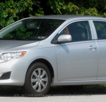 2009 Toyota Corolla photographed in USA.