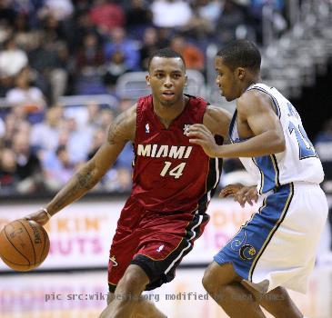 wDaequan Cook playing with the wMiami Heat