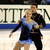 Anabelle Langlois and Patrice Archetto compete in their long program at the 2004 Four Continents Championships in Hamilton, Ontario.