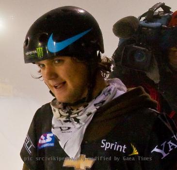 Louie Vito at the Chevy U.S. Snowboarding Grand Prix in Killington, VT on March 15, 2008.