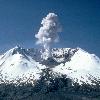 Plumes of steam, gas, and ash often occured at Mount St. Helens in the early 1980s. On clear days they could be seen from Portland, Oregon, 50 miles (81 kilometers) to the south. The plume photographed here rose nearly 3,000 fee