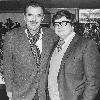 Russ Meyer and Roger Ebert in 1970, donated by Roger Ebert.