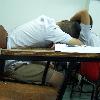 Sleeping when studying - Nakhon Sawan, Thailand