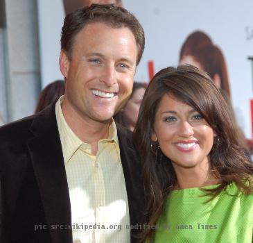 Chris Harrison and Jillian Harris at the premiere for