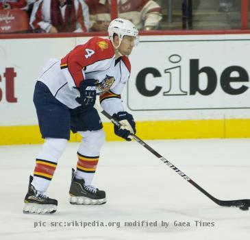 Dennis Seidenberg of the Florida Panthers during a game against the Washington Capitals.