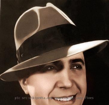 Fotografia coloreada de Carlos Gardel.