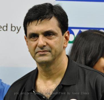 Prakash Padukone at the Tata Open championship held in Mumbai