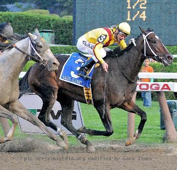 Rachel Alexandra winning the 2009 Woodward Stakes