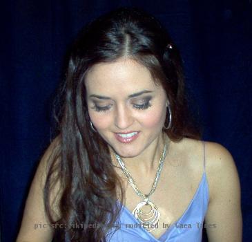 Danica McKellar at a book signing