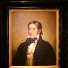 Oil on canvas portrait of Davy Crockett