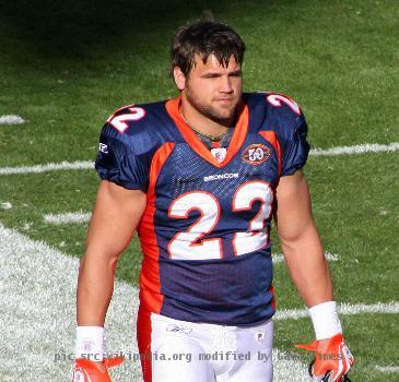 Peyton Hillis, a player on the Denver Broncos American football team.