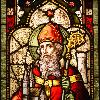 Saint Patrick stained glass window from Cathedral of Christ the Light, Oakland, CA.