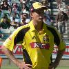 Adam Voges at the WACA Ground before the 2007-08 KFC Twenty20 Big Bash final.