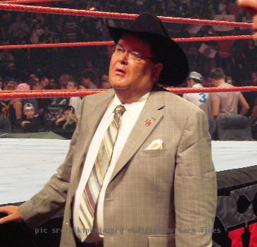 Jim Ross at WWE No Mercy 2007. Allstate Arena, Rosemont, Illinois, October 7, 2007.