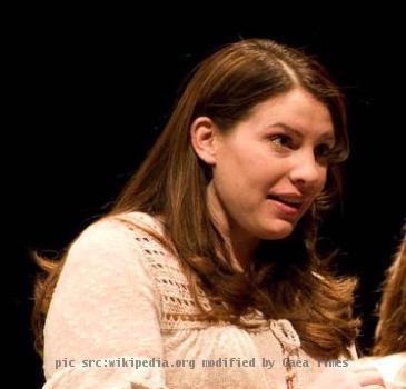 Stephenie Meyer talks with one of the winners of her auction.
