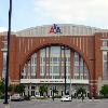 American_Airlines_Center, home of the Dallas Stars and Dallas Mavericks, seen from outside