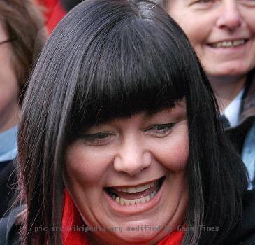 Dawn French at the "Make Poverty History" march