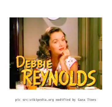 Cropped screenshot of Debbie Reynolds from the trailer for the film