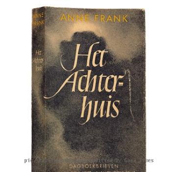 Cover of the first edition of the Diary of Anne Frank