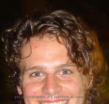 Jonathan Groff outside the Delacorte Theater, Central Park, New York City following a performance of The Bacchae.